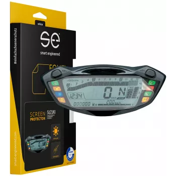 smart.engineered SE-DCP-2-0102-0091-1-M Apsauginė plėvelė ekranui, skirta Suzuki GSX-S750 (2017+), GSX-S1000 (2016+), SV650 (2016+) motociklų prietaisų skydeliui - permatoma