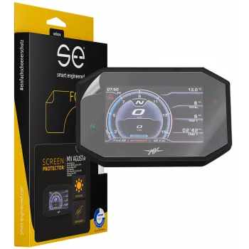 smart.engineered SE-DCP-2-0102-0110-1-M Apsauginė plėvelė motociklo ekranui - Skaidri - 2 vnt.