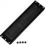 Rockstable kabelių pravedimo skydas su šepetėlio sandarikliu - kabelių valdymo skydas - juodas - 276 mm - 73 mm - 10 mm - 180 g (RS19-CEBM)