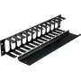 Rockstable 2U 19 colių kabelių valdymo skydelis - juodas - SPCC plienas - 483 mm (RS19-002)