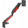 Rockstable RS-MM008 Gaming Monitor Mount for 1 Monitor - Desk Clamp / Grommet Mount - 8 kg - 15 inch-32 inch - 100x100 mm - Black - Red