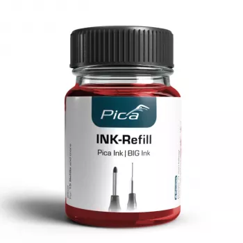 Pica INK/BIG INK papildymo rinkinys raudonas - 3 x 25 ml alkoholinis nuolatinis rašalas