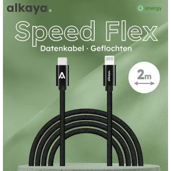 ALKAYA Speed Flex USB-C į Lightning laidas 2 m baltas (CL-60033)
