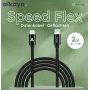 ALKAYA Speed Flex USB-C į Lightning laidas 2 m baltas (CL-60033)