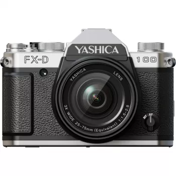 Yashica FX-D 100 35mm SLR juostinis fotoaparatas (juodas)