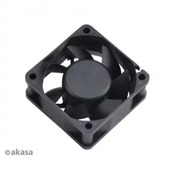 Akasa 60x25mm juodas korpuso ventiliatorius 3-pin movinis guolis vidutinis greitis