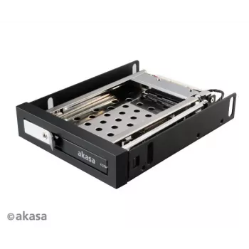 Akasa AK-IEN-08 2,5 colio į 3,5 colio diskų skyriaus adapteris - SATA III 6 Gbit/s - plastikas/nerūdijantis plienas - juodas