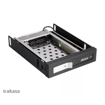 Akasa AK-IEN-08 2,5 colio į 3,5 colio diskų skyriaus adapteris - SATA III 6 Gbit/s - plastikas/nerūdijantis plienas - juodas