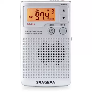 Sangean DT-250 (Pocket 250) Silver nešiojamas AM/FM radijo imtuvas
