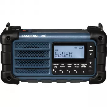 Sangean MMR-99 DAB Blue Emergency Crank Solar Radio su Bluetooth