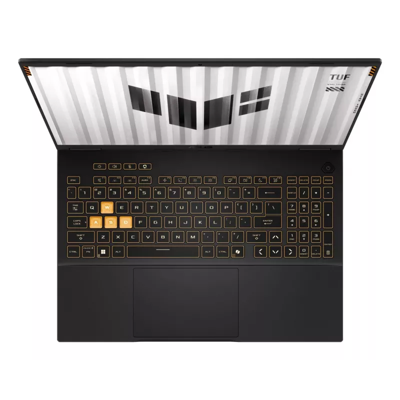 ASUS TUF Gaming F16 FX608JHR-RV094W - 16 colių 165Hz žaidimų nešiojamas kompiuteris - Intel Core i5-14450HX - 16GB DDR5 - 512GB SSD - NVIDIA GeForce RTX 5050 - Windows 11 Home - Mecha Gray