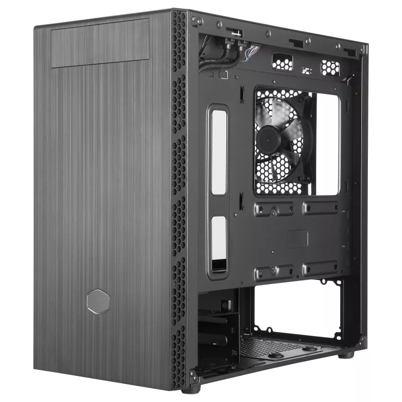 Cooler Master MasterBox MB400L Micro-ATX Mini Tower, plienas, vientisas šoninis skydelis, be PSU