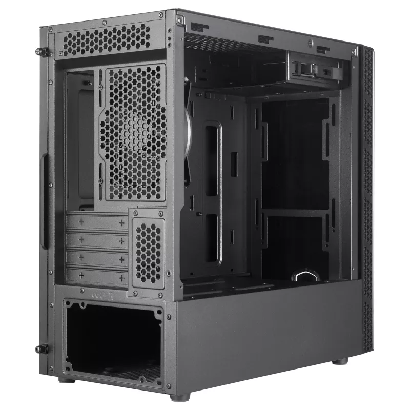 Cooler Master MasterBox MB400L Micro-ATX Mini Tower, plienas, vientisas šoninis skydelis, be PSU