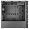 Cooler Master MasterBox MB400L Micro-ATX Mini Tower, plienas, vientisas šoninis skydelis, be PSU