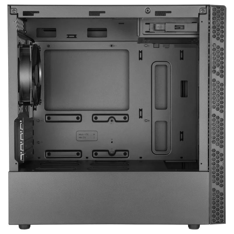 Cooler Master MasterBox MB400L Micro-ATX Mini Tower, plienas, vientisas šoninis skydelis, be PSU