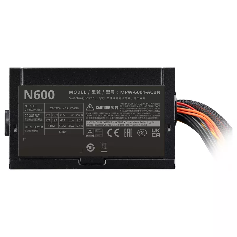 Cooler Master Elite NEX 230V 600 W maitinimo blokas