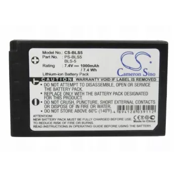 Cameron Sino Baterija tipas BLS-5 / BLS-50 / PS-BLS5, skirta Olympus
