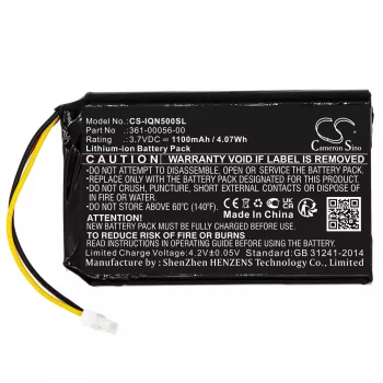 Cameron Sino Replacement Battery 1200mAh 3,7V, skirta Garmin Nuvi 30 50 52 55 51 LM LMT, Mitac Mio Spirit 8500 LM