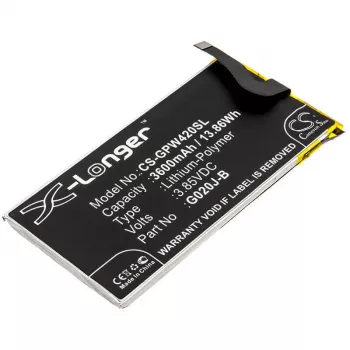 CAMERON SINO baterija, tipas G020J-B, skirta Google Pixel 4 XL 4XL G020P, 3600mAh / CS-GPW420SL