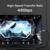 UNITEK Active Optical HDMI 2.1 laidas 8K 120Hz 70m juodas