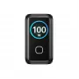 UNITEK GaN įkroviklis su ekranu 100W 3xUSB-C 1xUSB-A PD3.0 QC4.0 Juodas
