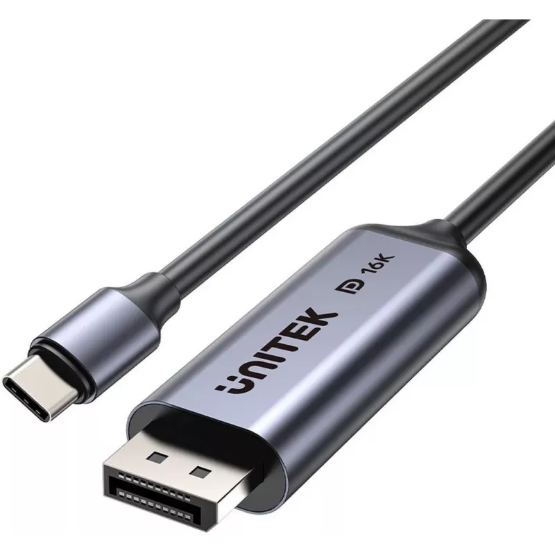 UNITEK Bidirectional USB-C to DisplayPort Cable 16K 80Gbps HDR 1.8m