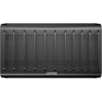 UNITEK 10-Port USB-A/USB-C Intelligent Charging Station 120W PD 3.0 Black