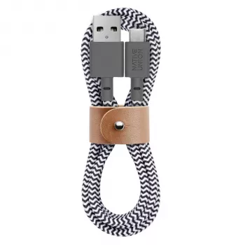 Native Union Belt Cable USB-A to USB-C 1,2 m Zebra