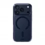 LAUT Crystal Fluro Dėklas, skirtas iPhone 17 Pro, Clear Midnight, suderinamas su MagSafe