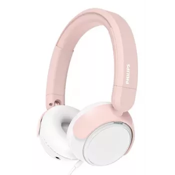 Philips TAK2000PK/00 Rožinės vaikiškos ausinės ant ausų su garsumo ribotuvu