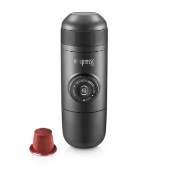 WACACO Minipresso NS nešiojamas espreso aparatas, skirtas Nespresso kapsulėms, juodas
