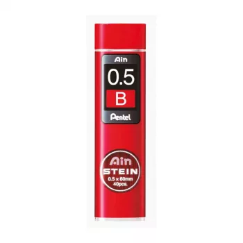 Pentel C275-BO Super Hi-Polymer švino užtaisas - raudonas - 0,5 mm - 40 švinų - dėžutė