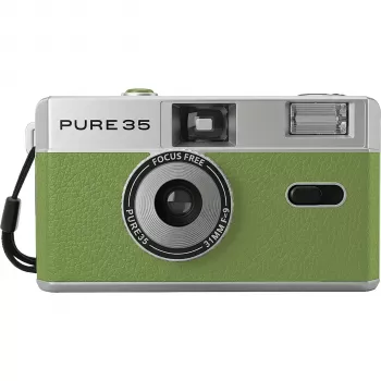 KODAK Pure 35 Green Single Use Camera 35mm ISO 400 27 Exposures Built-in Flash