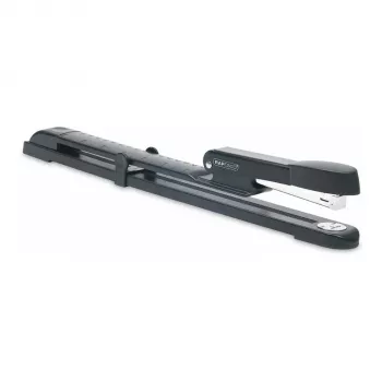 Rapesco Marlin ilgos rankenos metalinis segiklis - 25 lapų - juodas - plokščias susegimas - metalas - 47 mm - 386 mm