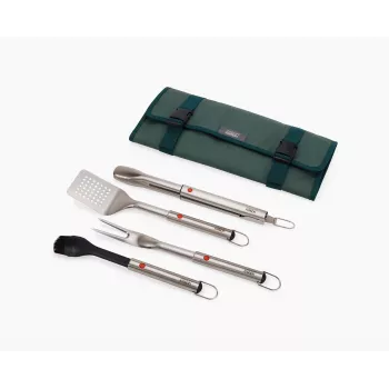 Joseph Joseph GrillOut 4 dalių nerūdijančio plieno BBQ indų rinkinys su laikymo dėklu