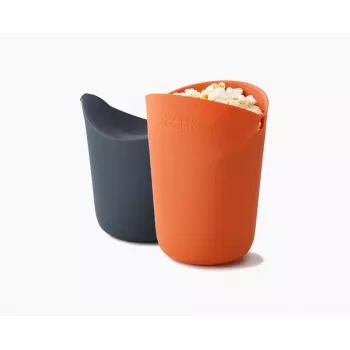 Joseph Joseph M-Cuisine 2 dalių oranžinis mikrobangų krosnelės spragėsių gaminimo rinkinys