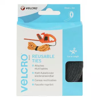 VELCRO ONE-WRAP Lipnusis ir kilpinis tvirtinimo diržas 30 mm x 5 m juodas