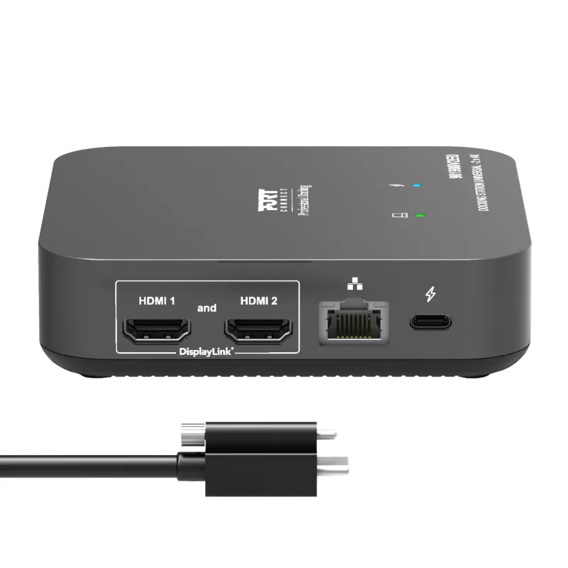 PORT Designs Universal Docking Station - 2 x 4K 2 HDMI su maitinimo šaltiniu - ES