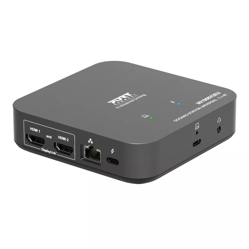 PORT Designs Universal Docking Station - 2 x 4K 2 HDMI su maitinimo šaltiniu - ES