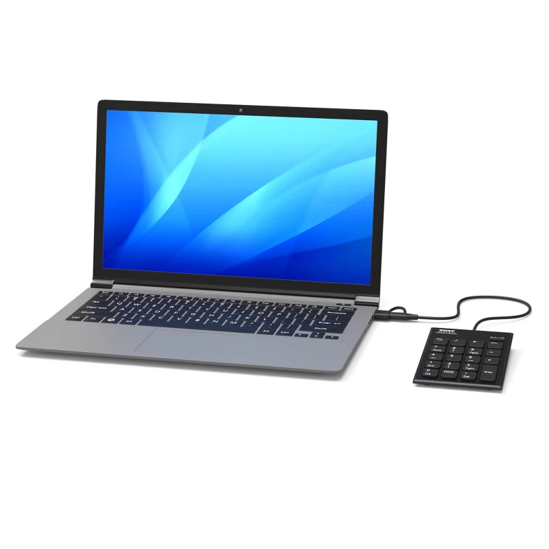 PORT Designs PORT Connect skaitmeninis klavišų blokas USB-C juodas