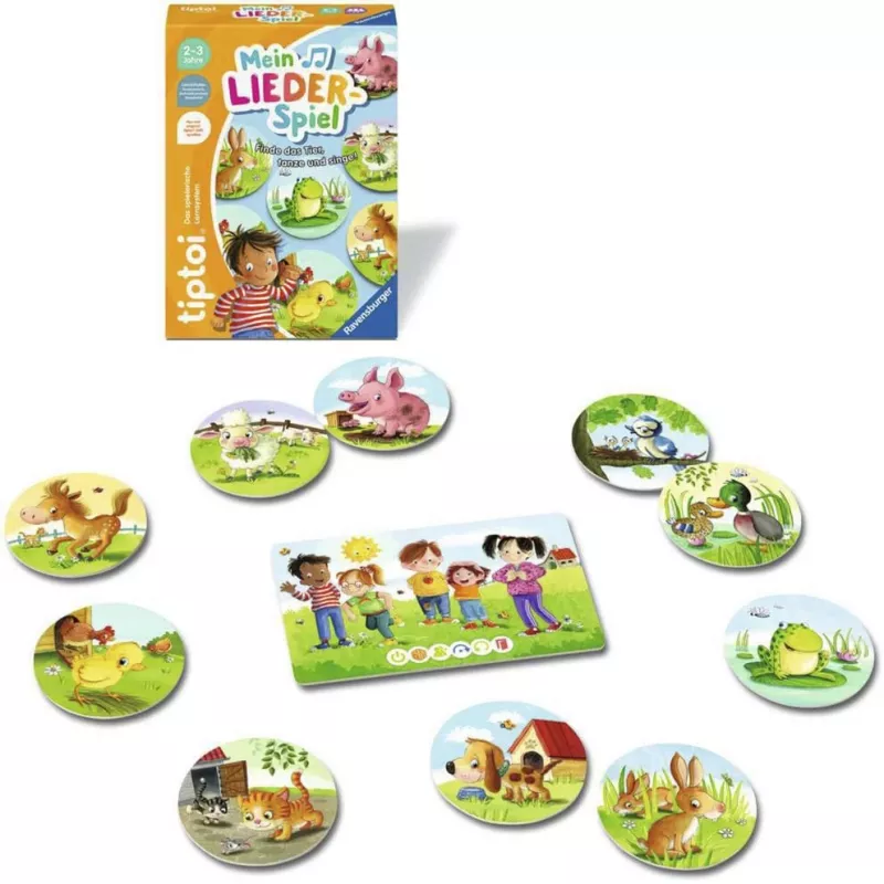 Ravensburger tiptoi Mein Lieder-Spiel interaktyvi dainų knyga (vokiečių k.)