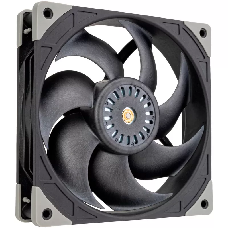 SILVERSTONE TECHNOLOGY SST-FHL140 140mm juodas korpuso ventiliatorius, 4 kontaktų PWM, hidraulinis guolis, 0-1500 aps./min., 92,5 CFM