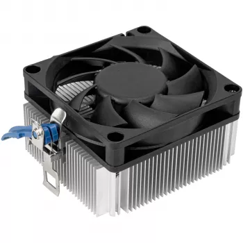 SILVERSTONE TECHNOLOGY SST-NT09-AM5 Žemo Profilio CPU Aušintuvas, 92mm Ventiliatorius, 2 Šilumos Vamzdžiai, AMD AM5, Juodas