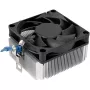 SILVERSTONE TECHNOLOGY SST-NT09-AM5 Žemo Profilio CPU Aušintuvas, 92mm Ventiliatorius, 2 Šilumos Vamzdžiai, AMD AM5, Juodas