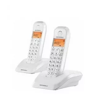Motorola S1202 DECT belaidis telefono rinkinys 2 vnt., baltas