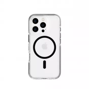 Tech21 EvoCrystal MagSafe Case for iPhone 16 Pro Black – Clear Protection 15x Military Standard 4.9m Drop