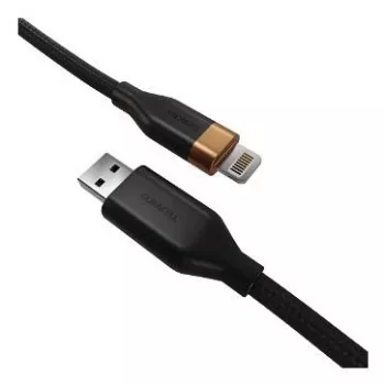 2-Power 2m USB-A į Lightning laidas - Juodas