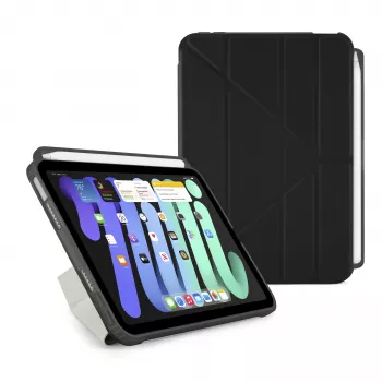 Pipetto Origami No3 Pencil Case, skirtas iPad mini (A17 Pro / 6th Gen), juoda