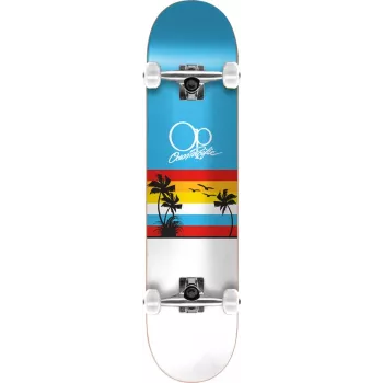 Ocean Pacific Sunset Complete Skateboard 7.75 Blue