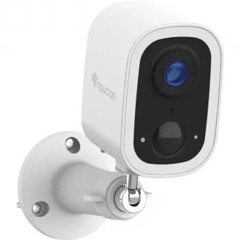 Toucan Wireless Outdoor Camera S4 - 1080p Full HD, IP54, Įkraunama baterija, Dvipusis garsas, Naktinis matymas, Išmaniojo namo suderinamumas
